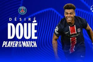 杜埃是第4位当选欧冠决赛最佳的法国球员，前3位是齐祖科曼坎特